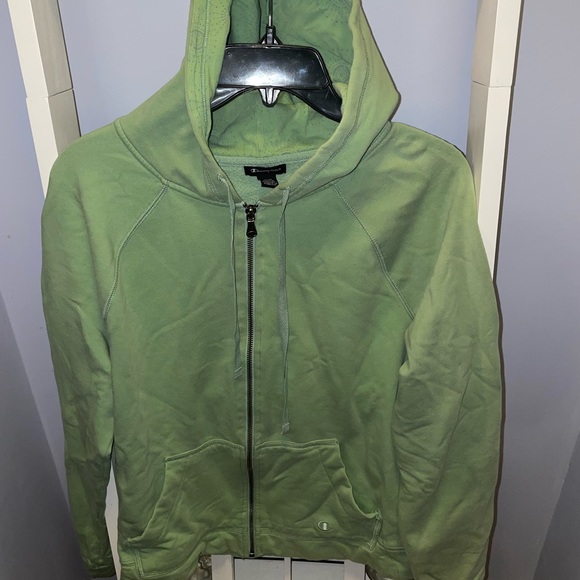 Champion Zip-Up Hoodie in Green Size M - Picture 1 of 2